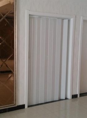 室内007门塑料VC门折叠门隔断厕P所卫生间移门厨房推拉打免孔隐形