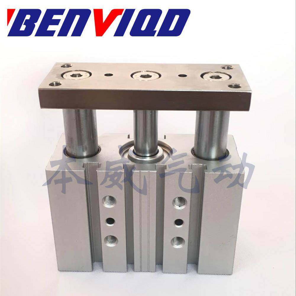 本威动导杆三轴气缸TCM270X20X25X30X40XX5型号0X5X100X150X20025