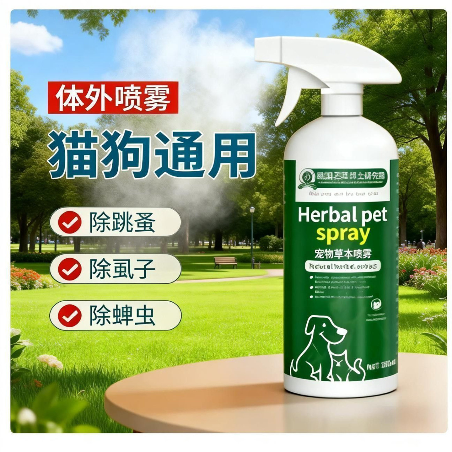 【安全可舔】宠物驱虫喷雾狗狗猫