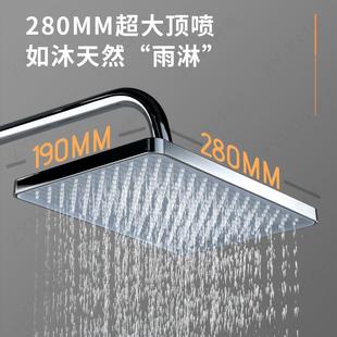 方形脉冲三档增压淋浴花洒加压家用洗澡淋雨热水器莲蓬头 直销新款