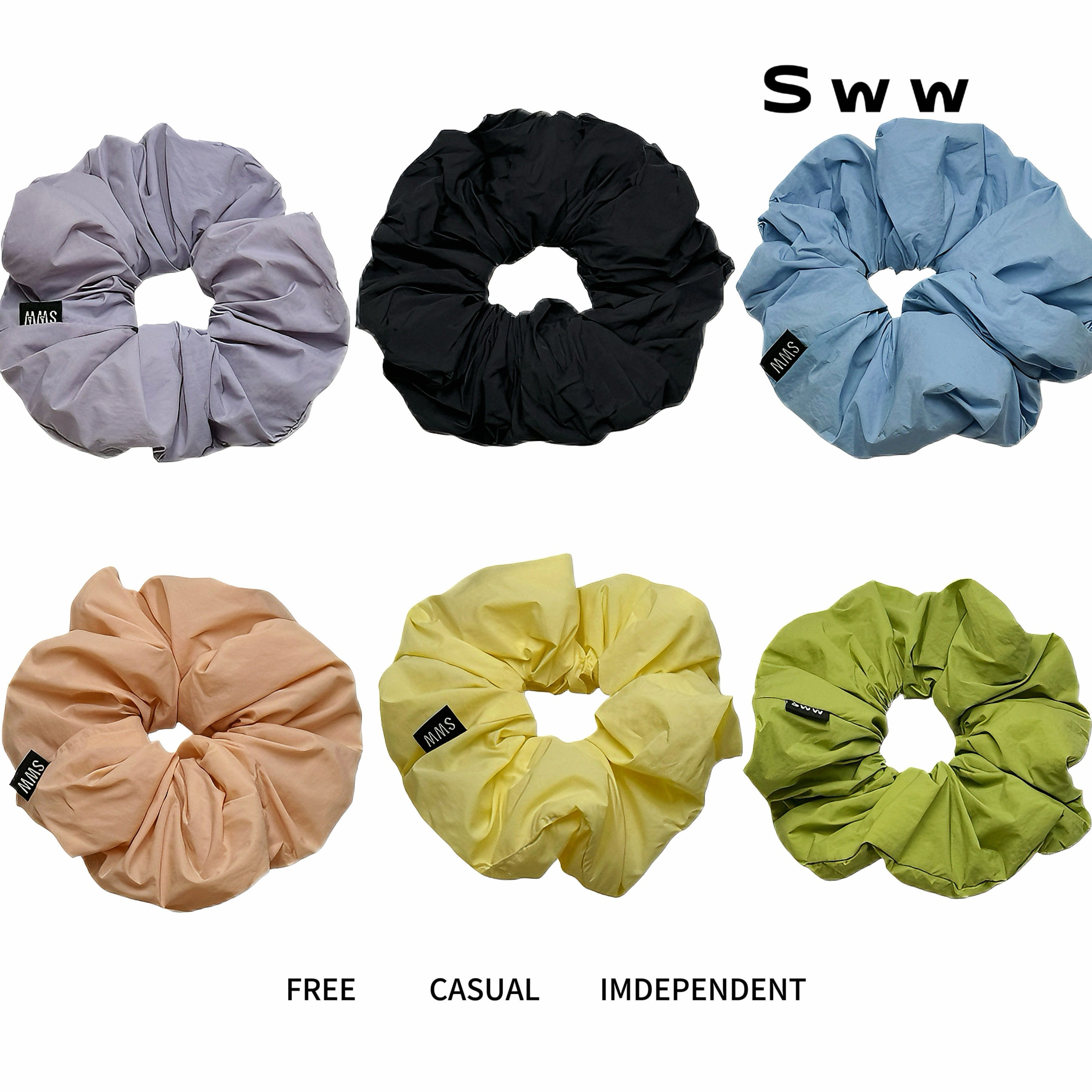 SWW/速干蓬松无填充轻盈大肠发圈云朵时髦多巴胺发圈