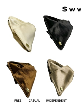 SWW/缎面贝壳三角抓夹鲨鱼夹高级感气质后脑勺发夹发饰