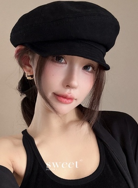 一帽多戴贝雷英伦帽前进帽新款复古不挑头围时髦八角帽