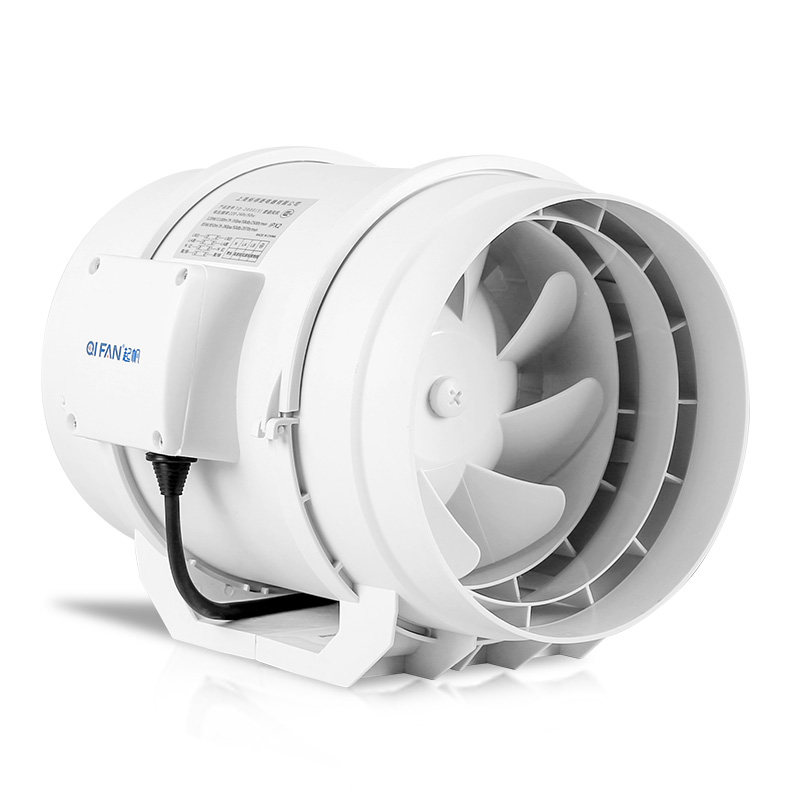 起帆管道风机8寸200换气扇排气扇强力厨房抽烟机家用卫生间排风扇