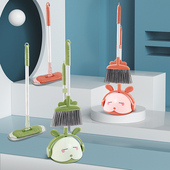 儿童迷你扫把簸箕套装 宝宝扫地小扫帚拖把组合三件套家用清洁工具