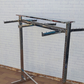 货架铁艺中岛双面衣服架子 正挂衣架男女童店装 服装 店展示架落地式