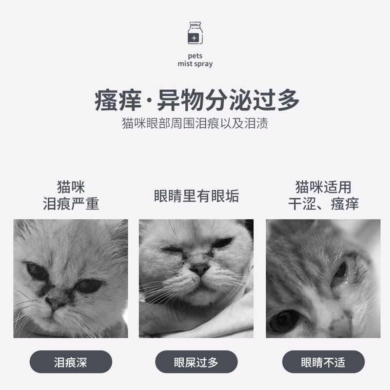 猫咪用眼药水幼猫宠物猫去泪痕猫眼屎清洁眼睛猫咪用滴眼液洗眼液