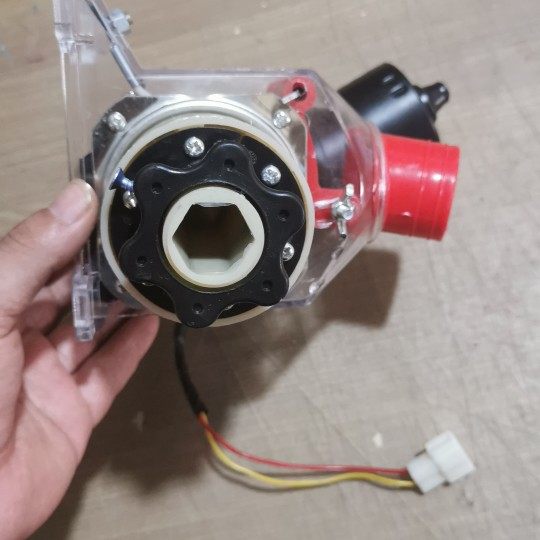 12v电动施肥盒 排肥料合 播种机配件 撒肥合 喂鸽下料口 电机肥合