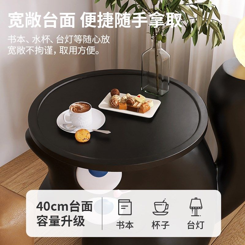 创意落地灯卧室儿童床头柜一体客厅沙发旁边高级感灯具茶几氛围感