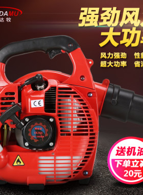 大功率小型吹风机工程除尘器风力灭火扫落叶鼓风手提式汽油吹雪机