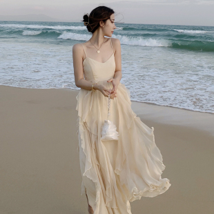 海边度假连衣裙适合三亚旅行穿搭拍照好看的裙子沙滩裙女夏季仙女