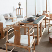 新中式 罗汉床茶桌椅组合沙发茶桌一体茶台泡茶桌沙发办公室客厅配