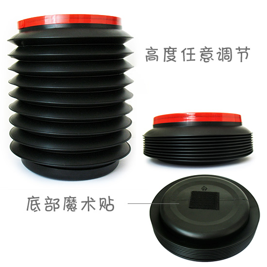 可伸缩式汽车置物筒 车用垃圾桶洗车水桶 车载杂物桶车上魔术桶4L