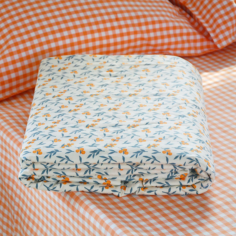 全棉夏被夏凉被薄被子里外全棉空调被单人双人夏季棉被可机洗水洗