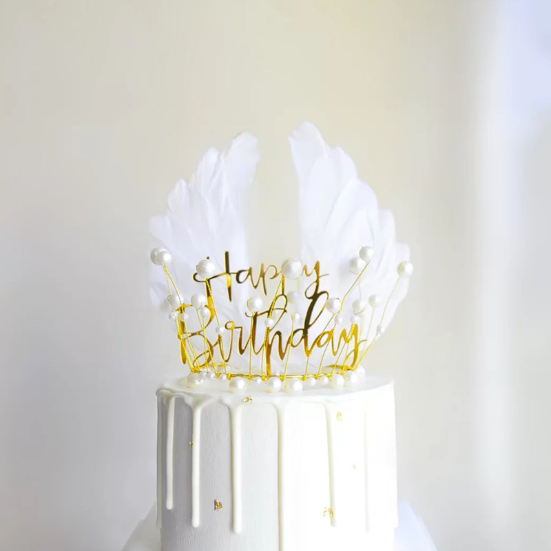 10个装 网红天使大翅膀珍珠鸵鸟羽毛条蛋糕装饰插牌摆件配件插件,节庆用品/礼品,节日装扮用品,淘宝优惠券,粉丝福利购,淘宝优惠卷