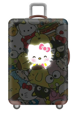 KTH06凯蒂猫弹力箱套拉杆箱旅行旅游登机行李皮箱保护罩防尘袋