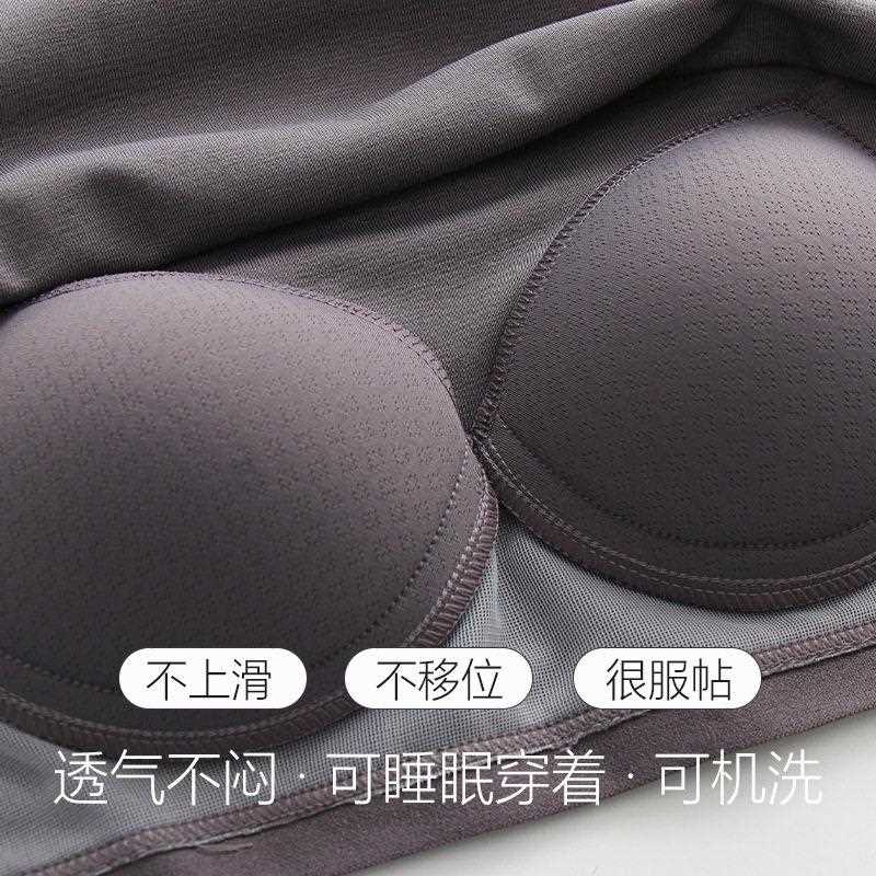 新款直销带胸垫短袖女士修身收腰半袖免穿文胸打底T恤上衣春夏季2