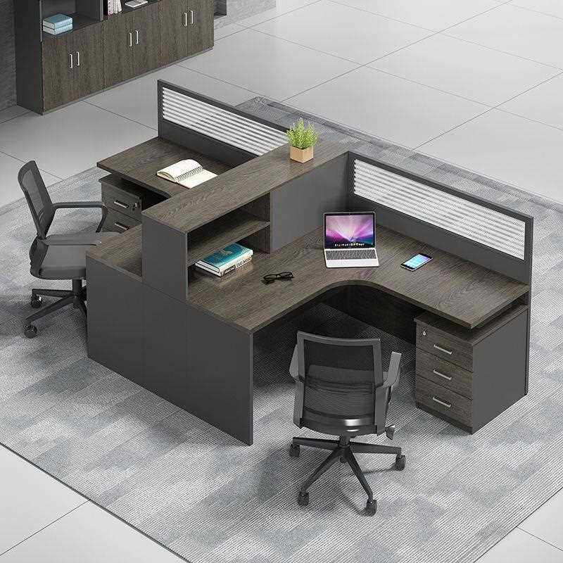 直销新款现代屏风2/4单人员工位职员办公桌简约桌椅组合财务室家