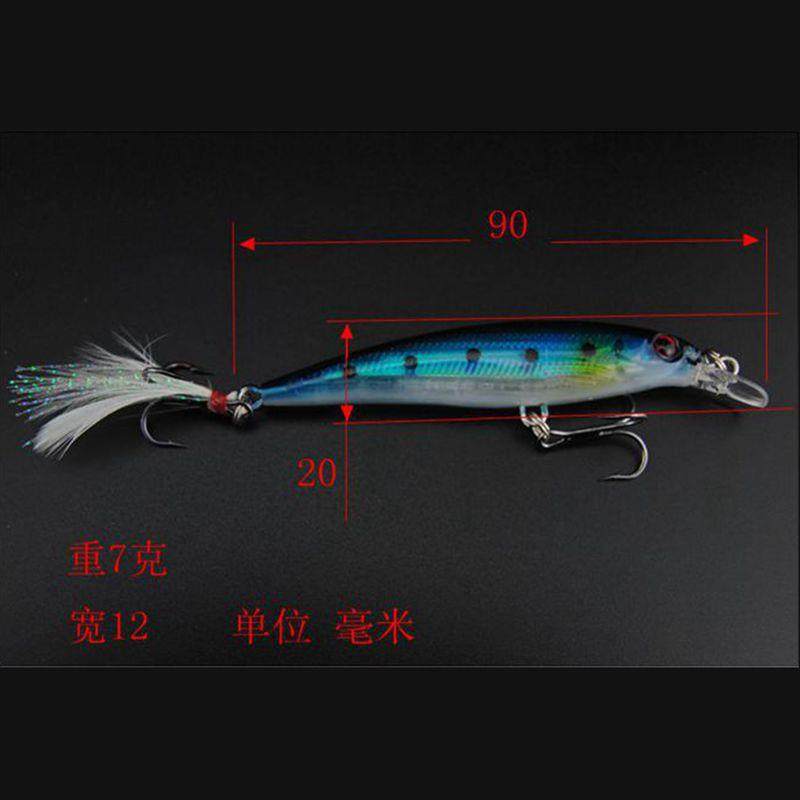 直销新款带羽毛米诺 假饵 7克塑料鱼饵 10种颜色出口路亚饵,户外/登山/野营/旅行用品,台钓饵,淘宝优惠券,粉丝福利购,淘宝优惠卷