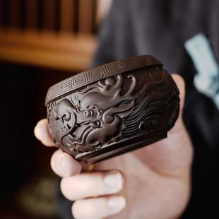 龙年大号主人杯紫砂龙腾茶杯品茗杯茶碗个人杯陶瓷功夫具 直销新款