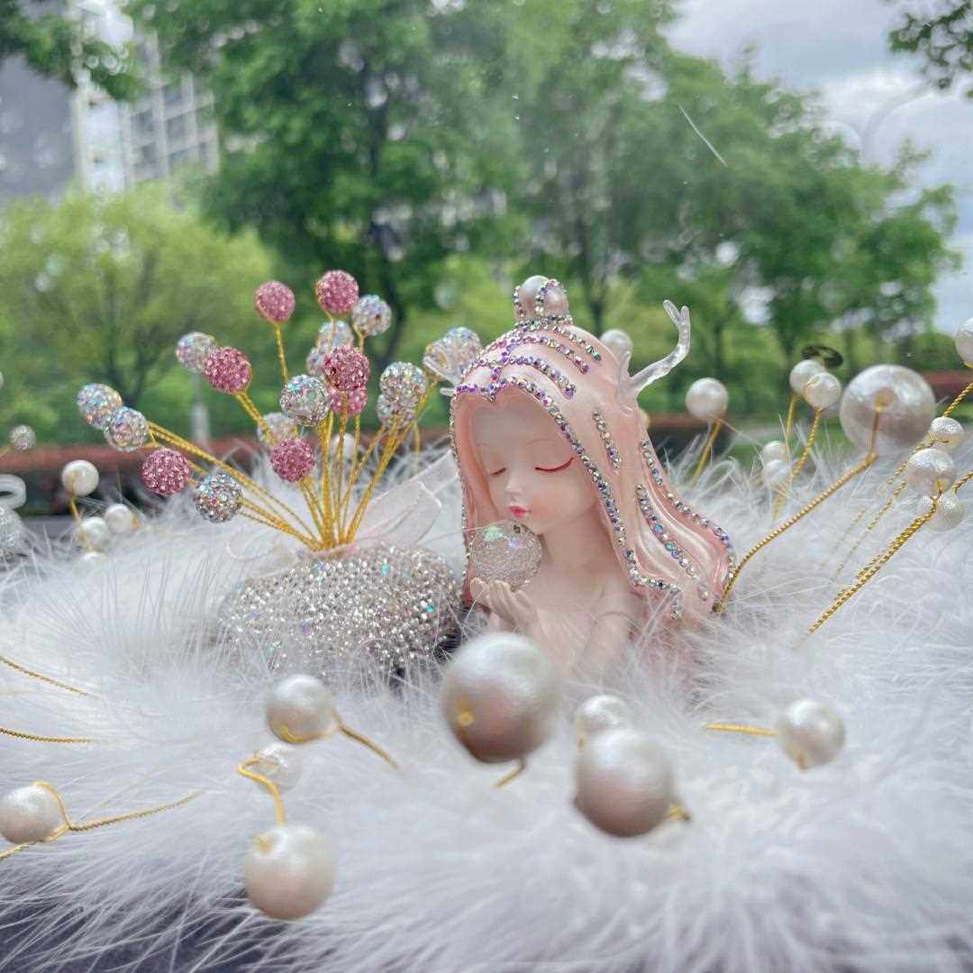 直销新款海洋女神高档镶钻树脂摆件汽车中控台摆件装饰车载,汽车用品/电子/清洗/改装,摆件,淘宝优惠券,粉丝福利购,淘宝优惠卷