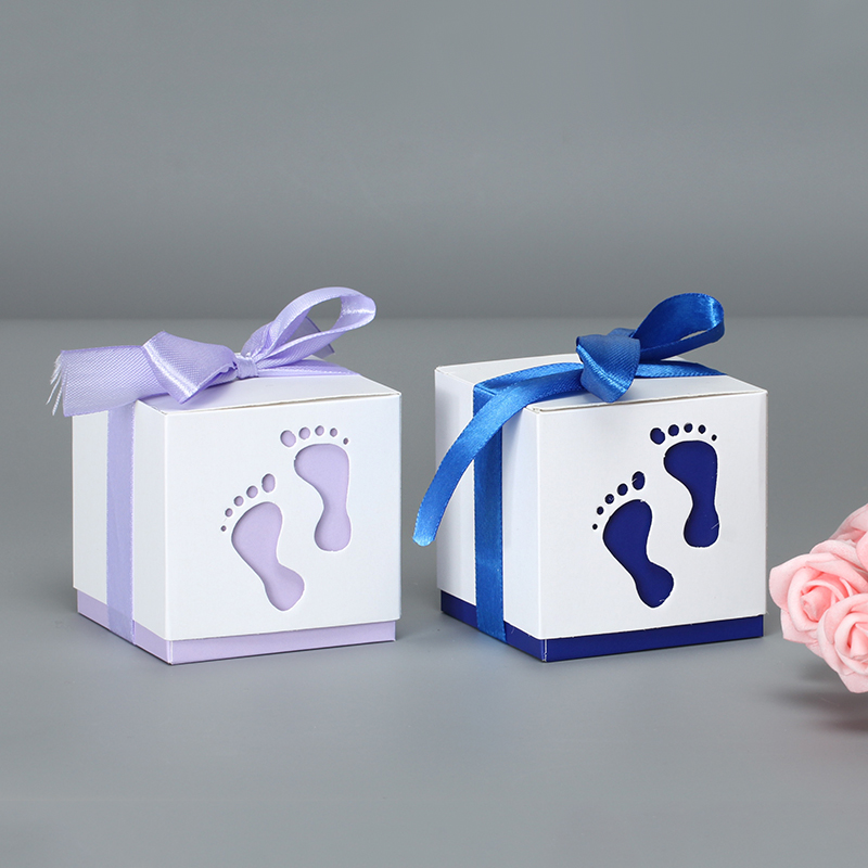 5Pcs Baby Feet Candy Gift Box Birthday First Communion Girl