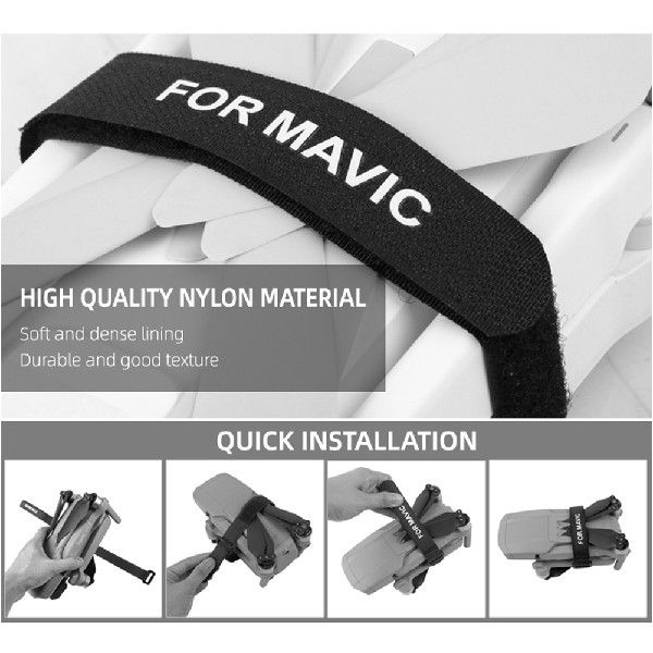 2x UAV Propeller Stabilizer Fixing Tape Straps for DJI