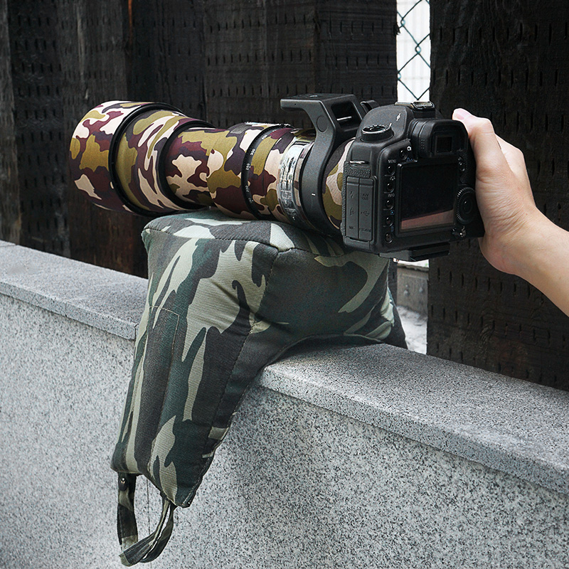 摄影豆袋镜头枕车窗用拍鸟炮衣拍照单反相机大炮长焦镜头打鸟趴伏