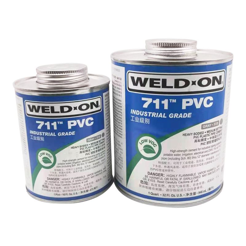 。进口管道黏胶剂 粘结剂 UPVC胶水 IPS 711 PVC WELD-ON 946ML/