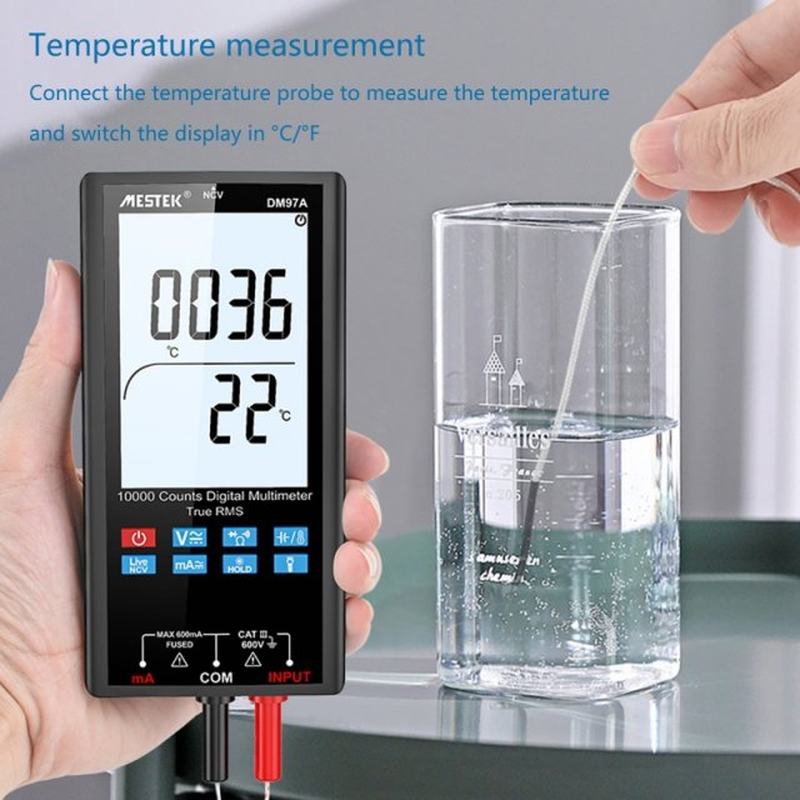 Digital Multimeter TRMS 10000 Counts Volt Meter Ohmmeter Aut