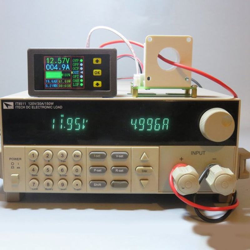 DC 90V 500A Digital Voltmeter Ammeter Voltage Current KWh Wa