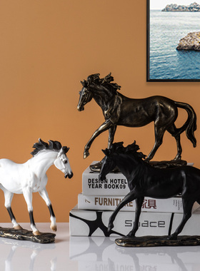 Horse ornament decorOation half-handmade office business w
