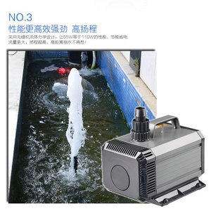 3500 3000 5000鱼缸抽j水泵鱼池园艺喷泉泵 2500 森森潜水泵HQB
