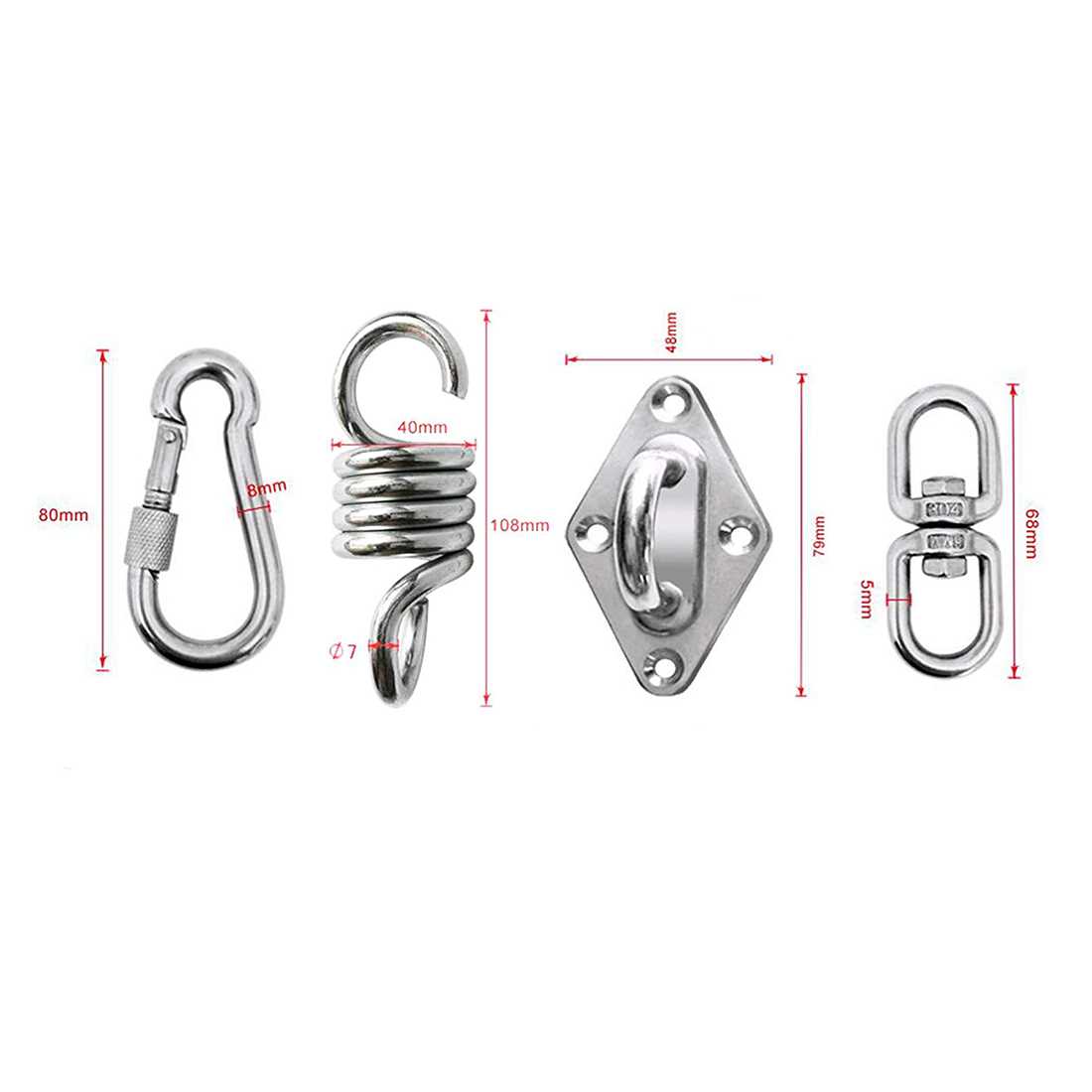 Swivel Hook for Hammock Swing Chair ainless eel Hanging