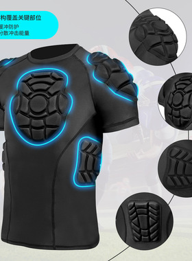 TOKSPORT防撞衣裤套装足球守门员服护胸护肩护膝运动护具定制logo