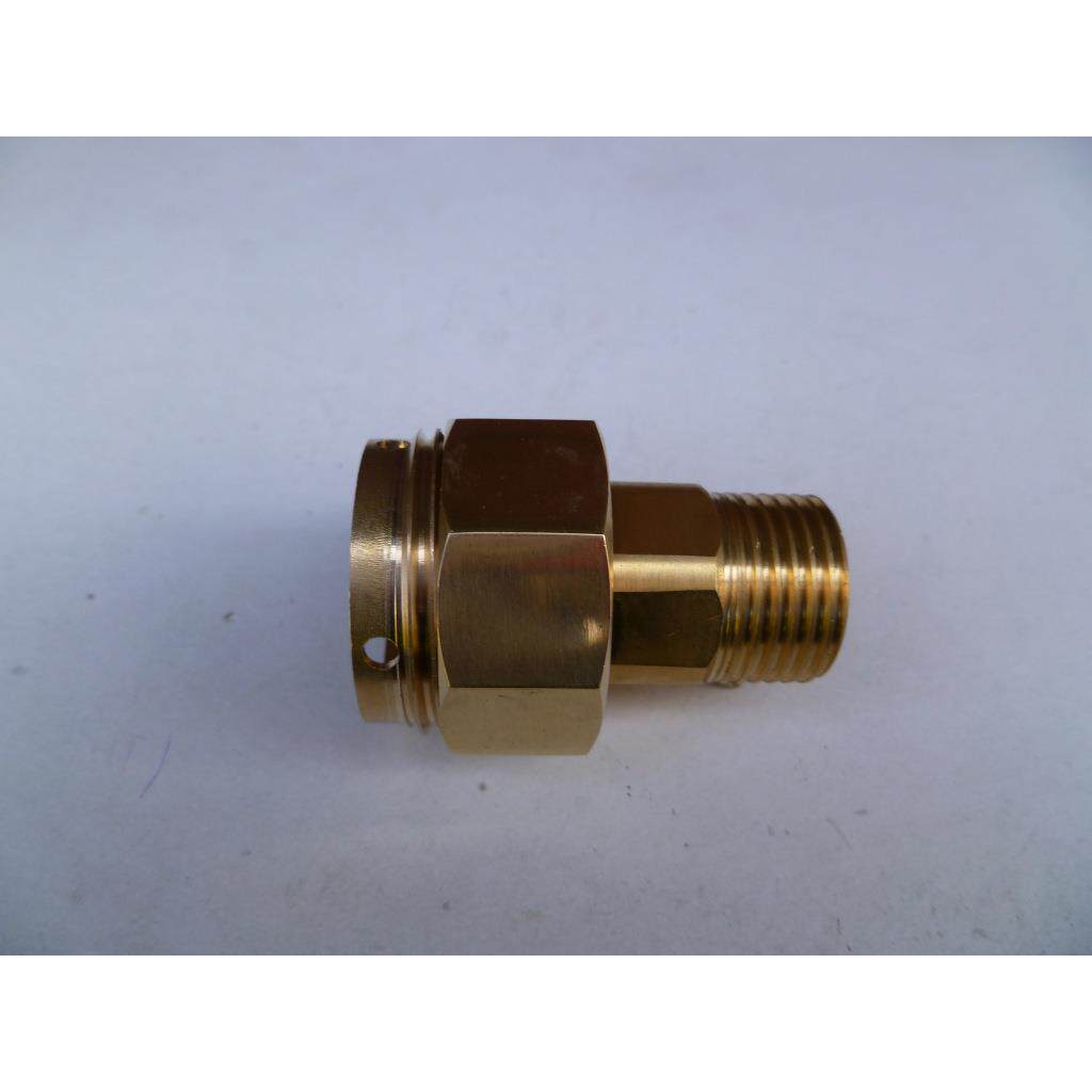 直销新款电热水龙头配件 侧进水 铜八角帽 铜螺母