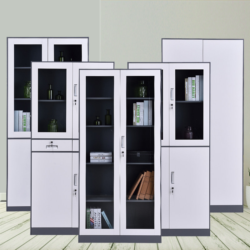 青岛钢制文件橱铁皮柜资料柜档案橱员工更衣柜整理储物财务柜五节