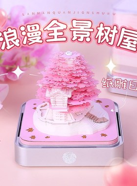 [毕业礼物]3D全景纸雕手撕日历创意摆件生日纪念礼物包邮