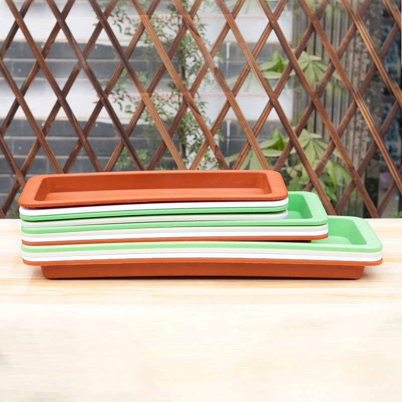 塑料花盆托盘地面长方形接水托底盘防止花盆漏水超大托盘多肉底托