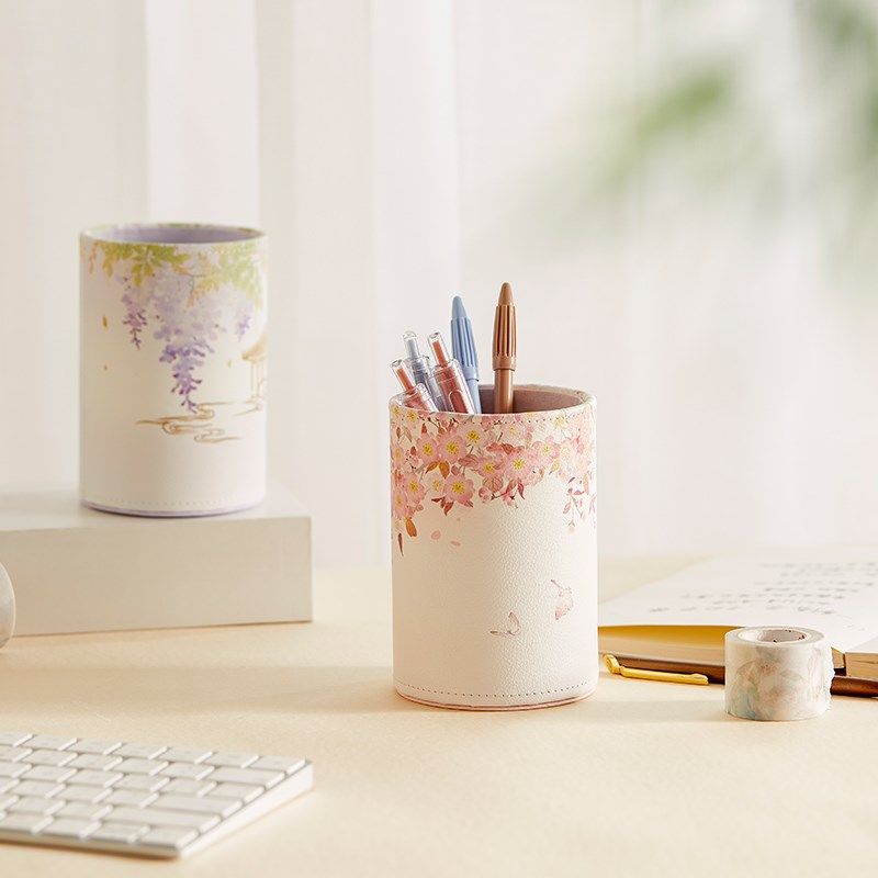 恭王府文创紫藤海棠笔筒学生办公室桌面收纳盒高颜值毕业生日礼物,节庆用品/礼品,笔筒,淘宝优惠券,粉丝福利购,淘宝优惠卷