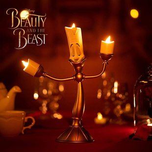 美女与野兽蜡烛台卢米亚LED小夜灯魔幻复古送给女生的生日礼物
