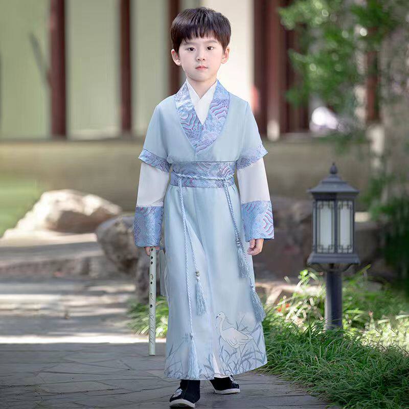 儿童汉服男女童国学服男孩中国风古装小学生书童服装弟子规演出服,童装/婴儿装/亲子装,汉服,淘宝优惠券,粉丝福利购,淘宝优惠卷