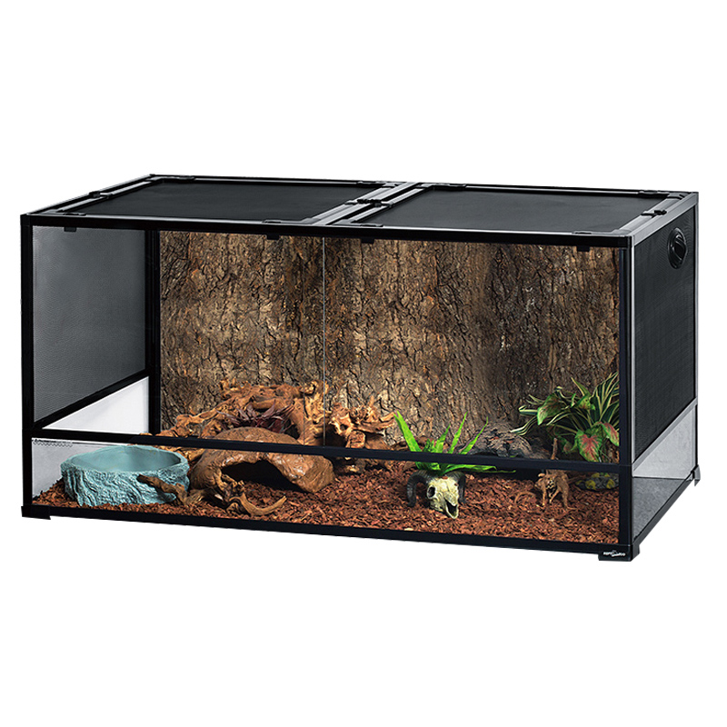 REPTIZOO爬宠箱 乌龟缸陆龟饲养箱 蜥蜴变色龙箱玻璃保温缸爬虫箱