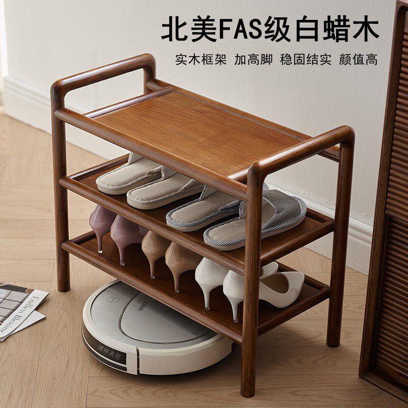 全实木换鞋凳门口家用入户鞋柜鞋架一体鞋店试鞋凳可坐穿鞋凳长凳