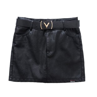 女加绒PU皮裙显瘦皮短裤 裙裤 女 高腰秋冬季 皮裙半身裙女2020新款