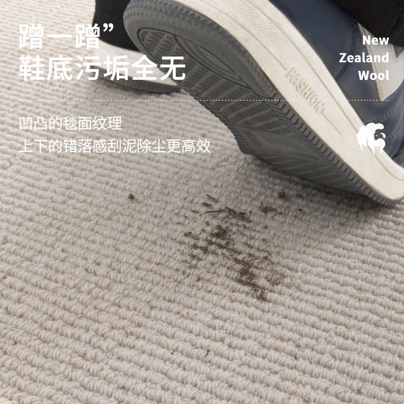 纯羊毛高级地毯地垫进门脚垫入户门玄关门垫浴室门口防滑入门垫子