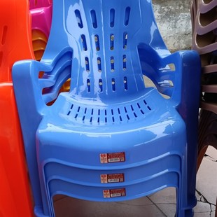 沙发椅乘凉扶手沙滩椅塑料高靠背海滩塑料椅大排档餐椅加厚躺椅