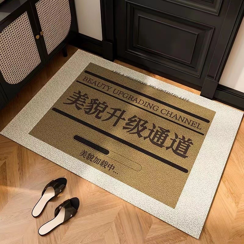 入户门地垫家用丝圈玄关脚垫子大门口可裁剪门垫进门蹭土防滑地毯