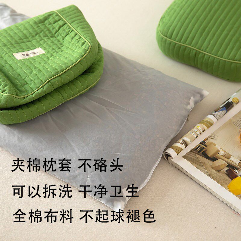 全荞麦皮壳枕头助睡眠护颈椎成人男秋冬决明子枕芯荞麦枕硬枕午睡