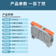 25大平方电线插拔接头快速接线端子免螺丝接线排导轨式 紫铜75A